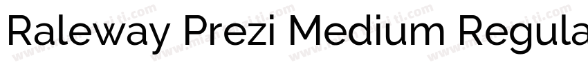 Raleway Prezi Medium Regular字体转换